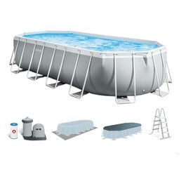 Intex 26798 Piscina Prisma Metal Frame Ovale Filtro A3 610X305X122H