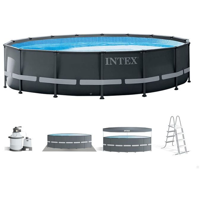 Piscina Ultra Frame Piscina Ø 488 cm (set incl. Pompa di filtrazione a sabbia)