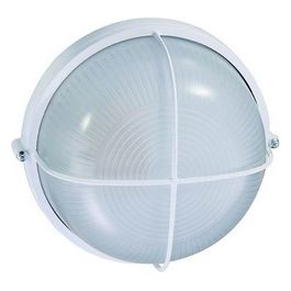 Plafoniere Alluminio Blinky Luna Tonda Bianca 60 Watt