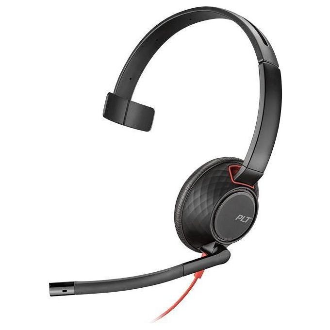 Plantronics Blackwire 5210 C5210 Cuffie a Padiglione con Microfono Usb-a Stereo Nero