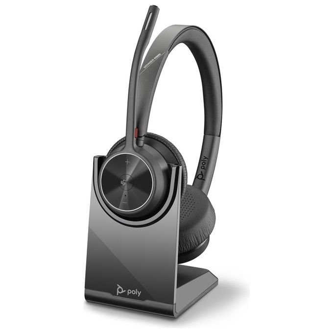 Plantronis Voyager 4320 UC Cuffia Padiglione Auricolare Usb Tipo-C Bluetooth Base di Ricarica Nero