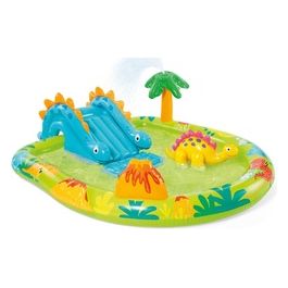 57166NP Centro giochi gonfiabile con dinosauri Vinile Multicolore 191 x 152 x 58 cm