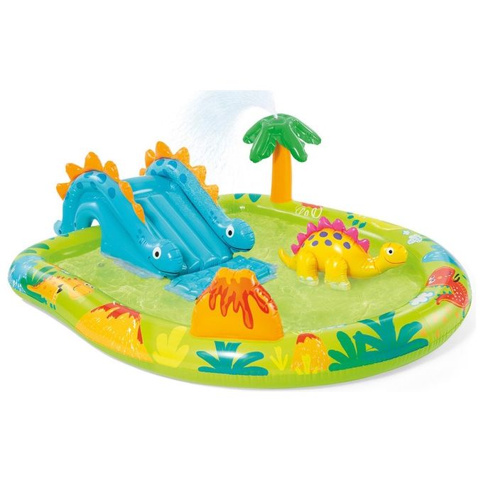 Image of Intex 57166NP Centro giochi gonfiabile con dinosauri Vinile Multicolore 191 x 152 x 58 cm