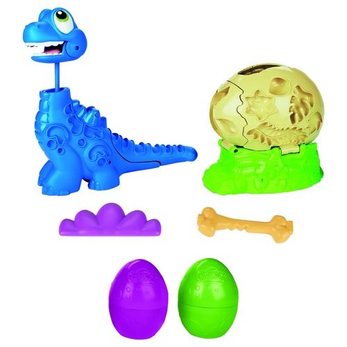 Play-Doh Dino Crew Growin' Tall Bronto Brontosauro che Scappa