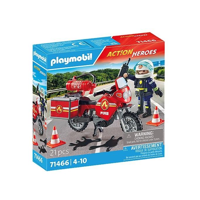 Playmobil Action Heroes Moto dei Pompieri