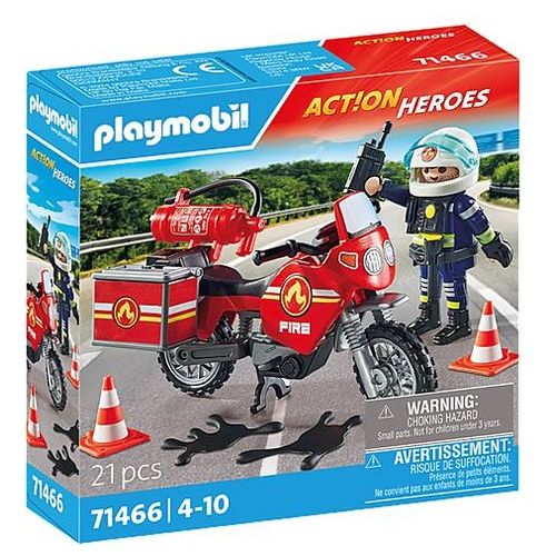 Playmobil Action Heroes Moto dei Pompieri