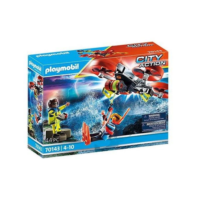 Playmobil City Action Drone di Salvataggio della Guardia Costiera