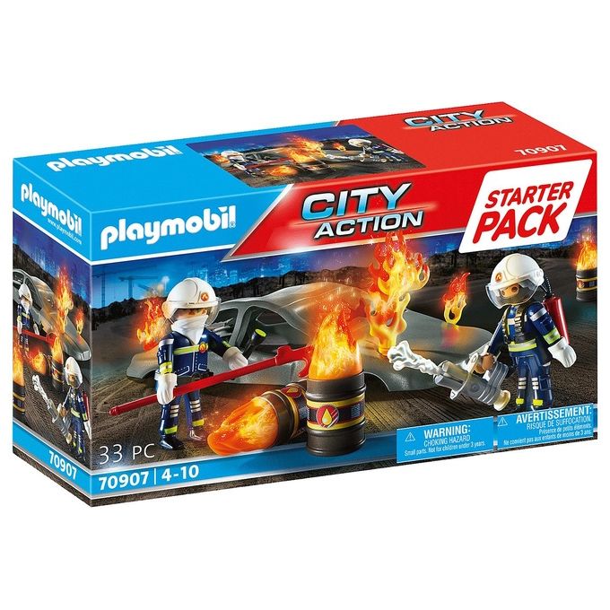 Playmobil City Action Starter Pack Esercitazione dei Pompieri