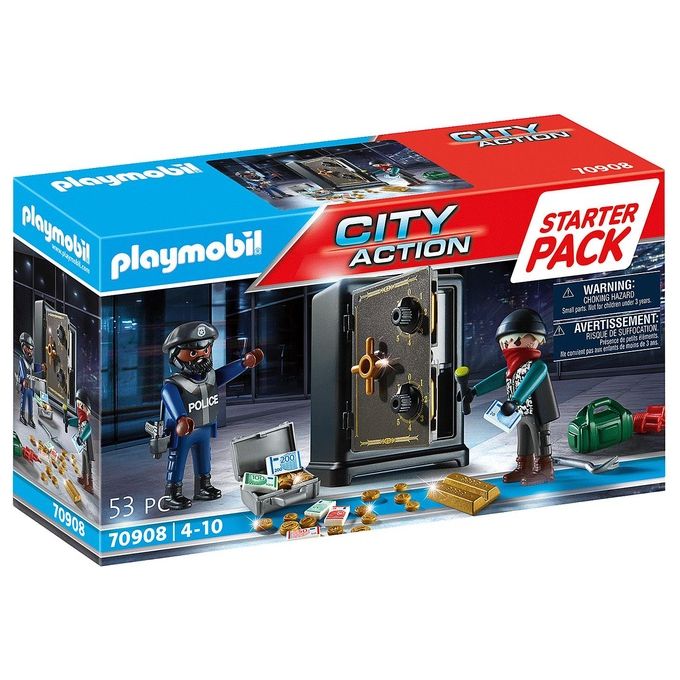 Playmobil City Action Starter Pack Ladro e Cassaforte