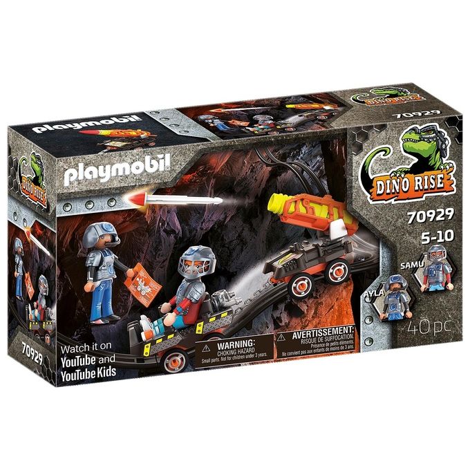 Playmobil Dino Mine Razzi Dinosaurier Carrello con Razzo della Miniera