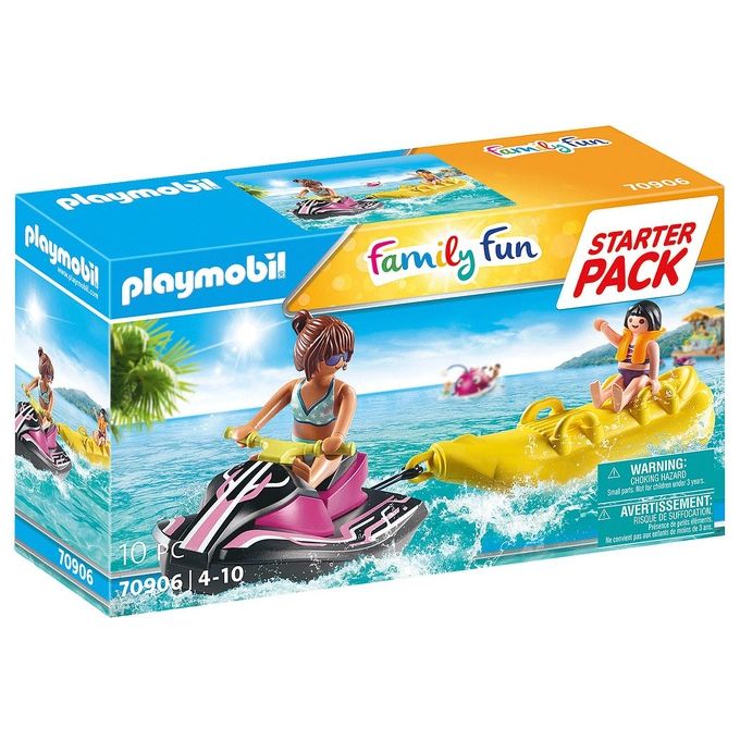 Playmobil Family Fun Starter Pack Moto d'Acqua con Banana Boat