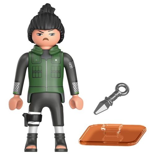 Playmobil Naruto Shikamaru in Gilet Verde Scuro con Pantaloni e Stivali Neri