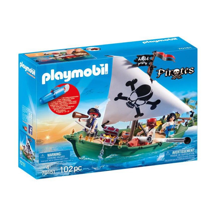 Playmobil Nave Pirata Motore