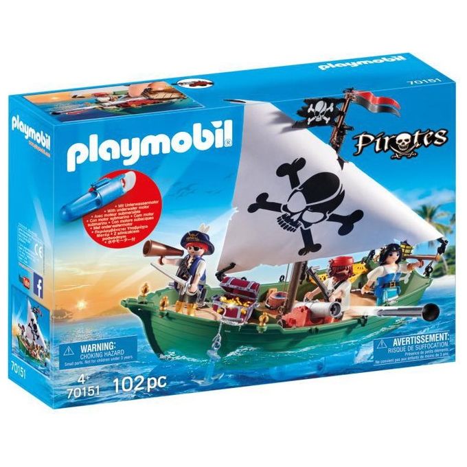 Playmobil Nave Pirata Motore Subacqueo 