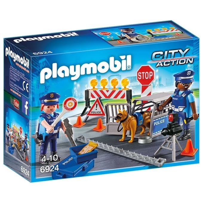 Playmobil Posto Di Blocco Della Polizia 