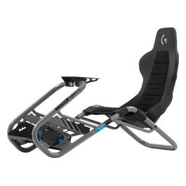 Trophy - Logitech G Edition Sim Racing Cockpit | Completamente regolabile | Supporta tutti i volanti Direct Drive | Leggero e robusto | Comfort assoluto | Similpelle con materiale ActiFit