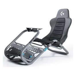 Trophy - Logitech G Edition Sim Racing Cockpit | Completamente regolabile | Supporta tutti i volanti Direct Drive | Leggero e robusto | Comfort assoluto | Similpelle con materiale ActiFit
