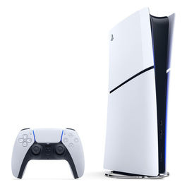 Playstation 5 Slim Digital Edition, Console 1.02TB, Bianco/Nero
