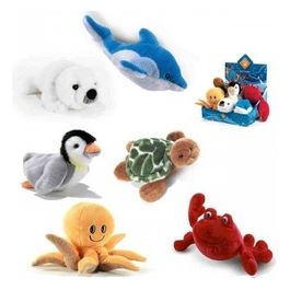 Plush e Co. Peluche Tema Marino Ocean  Lunghezza 26cm 6 Soggetti Assortiti