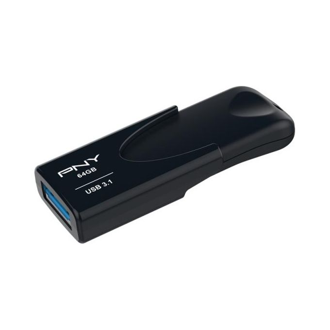 PNY Attache 4 Chiavetta USB 3.1 64Gb Velocita' di Lettura fino a 80 MB/s