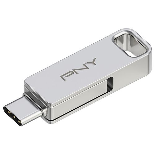 PNY DUO LINK Unita' Flash USB 64Gb USB Type-A / USB Type-C 3.2 Gen 1 Acciaio Inossidabile
