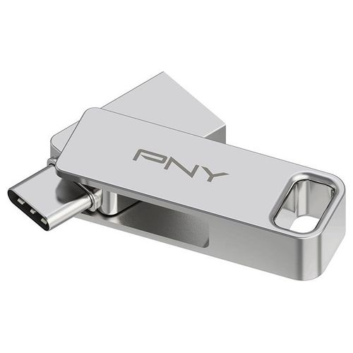 PNY DUO LINK Unita' Flash USB 128Gb USB Type-A / USB Type-C 3.2 Gen 1 Acciaio Inossidabile