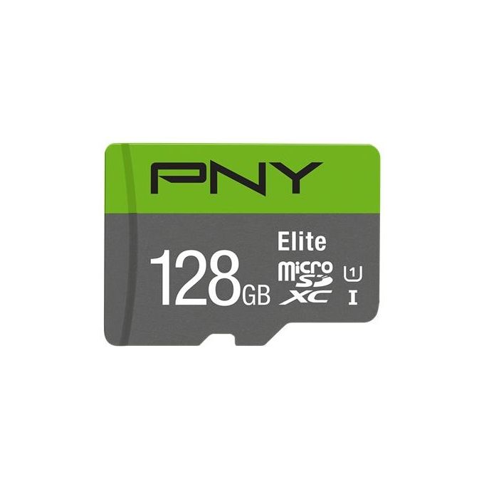 Pny Elite Scheda di Memoria MicroSDXC 128Gb con Adattatore