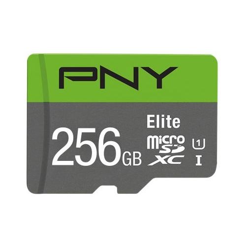 PNY Elite Scheda di Memoria MicroSDXC 256Gb con Adattatore SD