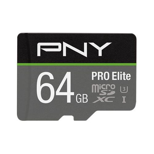 PNY Pro Elite microSDXC 64Gb Class 10 UHS-I U3 100MB/s A1 V30