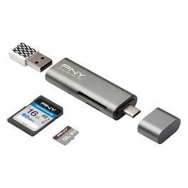 R-TC-UA-3N1E01-RB Lettore di Schede USB 3.2 Gen 1 Type-C Metallico