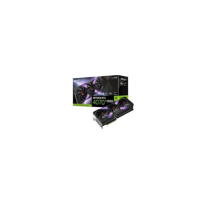 PNY Scheda Grafica 16GB RTX4070 Ti SUPER 16GB GAMING VERTO EPIC-X RGB-OC TF 3xDP/HDMI