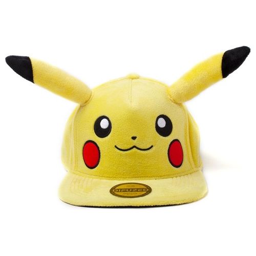 Pokemon - Pikachu Plush Snapback Yellow (Cappellino)