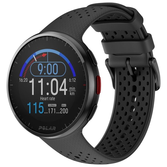 Polar Pacer PRO Running Watch 1.2'' GPS Sport Salute Notifiche Barometro Carbon Gray S-L