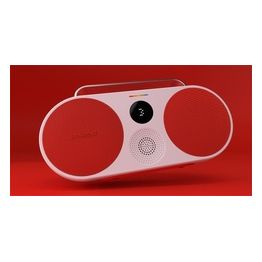 Polaroid P3 Music Player Altoparlante Bluetooth senza fili Retro-Futuristico Boombox Ricaricabile con Doppio Accoppiamento Stereo Rosso