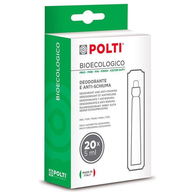 Polti PAEU0086 Bioecologico Pino Deodorante e Anti-Schiuma per Aspirapolvere Lecoaspira e Lecologico 