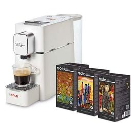 Polti Macchina da Caffe' Coffea Cs15w con 54 Cialde Bianca