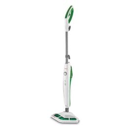 PTEU0272 Vaporetto SV400_Hygiene Scopa a Vapore Compatta Senza Sacco 2 in 1 Capacita' 300 ml Potenza 1500 W Bianco/Verde