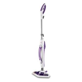 PTEU0274 Vaporetto SV440_Double Scopa a Vapore Portatile Senza Sacco 2 in 1 Capacita' 300 ml Potenza 1500 W Bianco/Viola