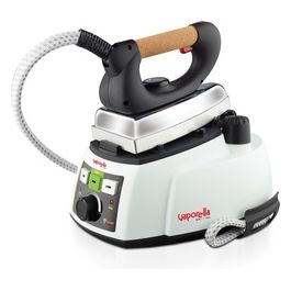 Polti PLEU0188 Vaporella 535 Eco Pro Ferro da Stiro a Caldaia Capacita' 0,9 Litri Potenza 1750 W Manico in Sughero Bianco/Nero