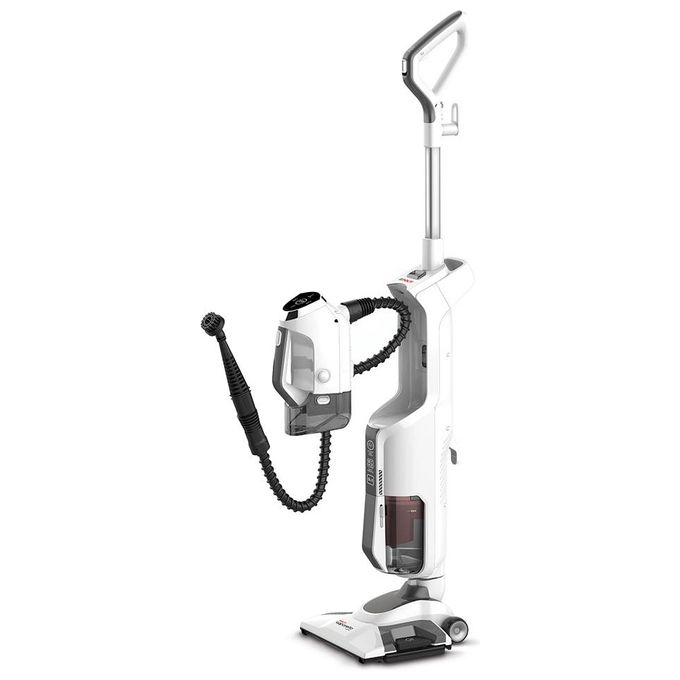 Image of Polti PTEU0295 Vaporetto 3 Clean Scopa a Vapore Aspirante Senza Sacco 3 in 1 Capacita' 0,5 Litri Potenza 1800 W Sistema Ciclonico Bianco-Nero
