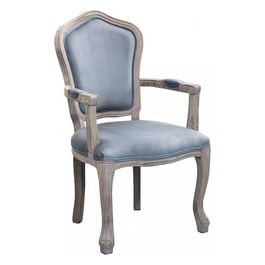 Poltrona Charlene In Velluto Grigio