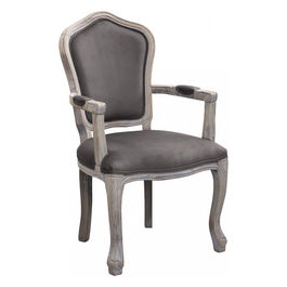 Poltrona Charlene In Velluto Taupe