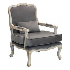 Poltrona Christy In Velluto Taupe