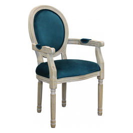 Poltrona Constance In Velluto Blu