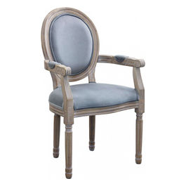 Poltrona Constance In Velluto Grigio