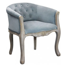 Poltrona Coreen In Velluto Grigio