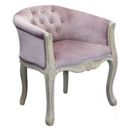 Poltrona Coreen In Velluto Rosa