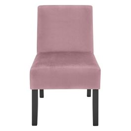 Poltrona Deva 65x48x80 in velluto rosa