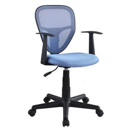 Poltrona da Ufficio Fanny in Poliestere 43,5x39,5cm/H92,5cm Azzurro