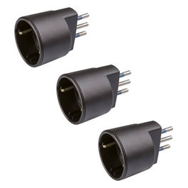 PP0417 Adattatore Elettrico Compatto 16A 250V Bianco Uscita 90° Certificato IMQ